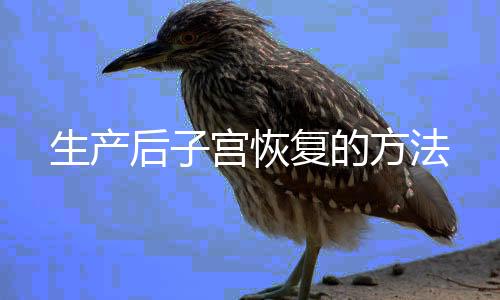 生产后子宫恢复的方法