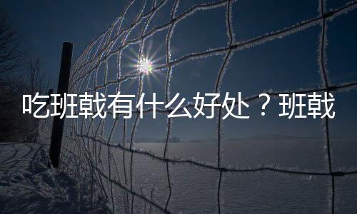 吃班戟有什么好处？班戟的做法